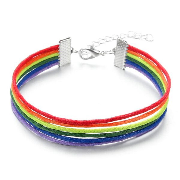 CSD Armband mit Rainbow Schnüren LGBTQ – Bild 5