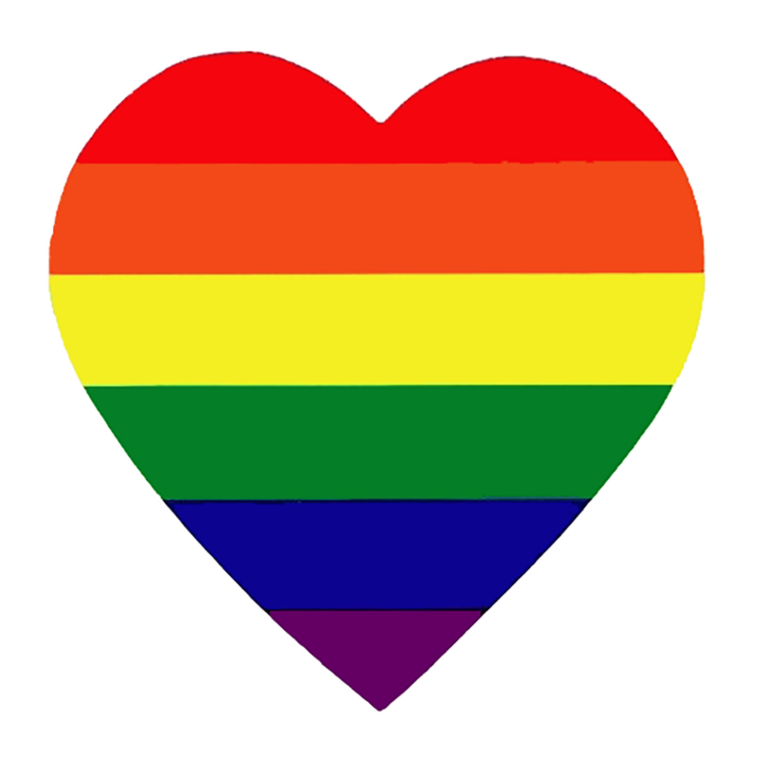 Mini Rainbow Herzform-Sticker (10 Stück) – Bild 6