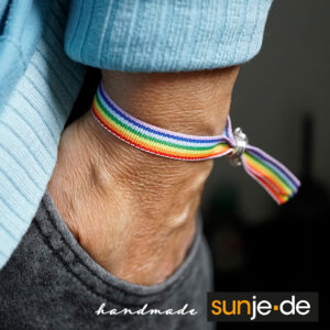 3 x “Rainbow Peace” Partner Bändchen LGBTQ