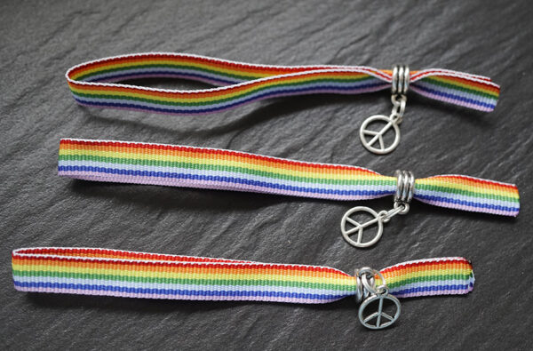 Rainbow Peace Partner Armbändchen LGBTQ (2 Stück) – Bild 4