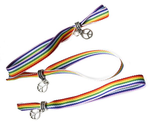 Rainbow Peace Partner Armbändchen LGBTQ (2 Stück) – Bild 2