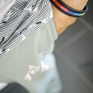 Rainbow Partner Leder Armband LGBTQ – schwarz (2 Stück)