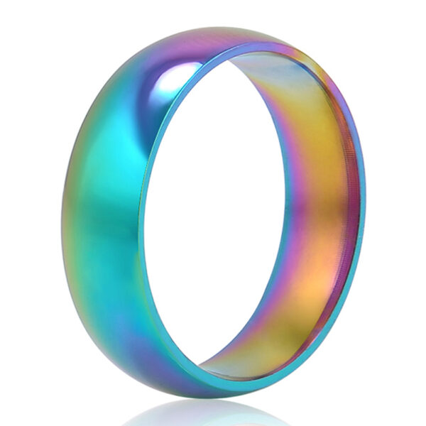 Rainbow RING Multicolor aus Edelstahl - LGBTQ+Pride – Bild 2