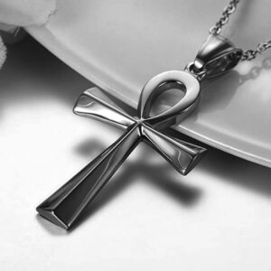 ANKH, LEBENSKREUZ – Anhänger mit Kette aus Edelstahl