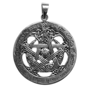„Schutz Pentagramm“  925er Silber-Anhänger mit Kette