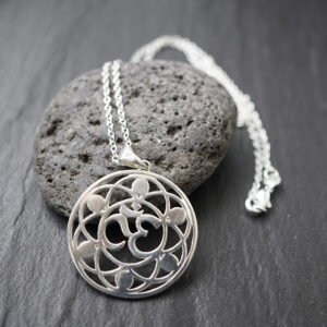 Om AUM – Chakrasteine  Anhänger mit Kette 925er Sterling Silber