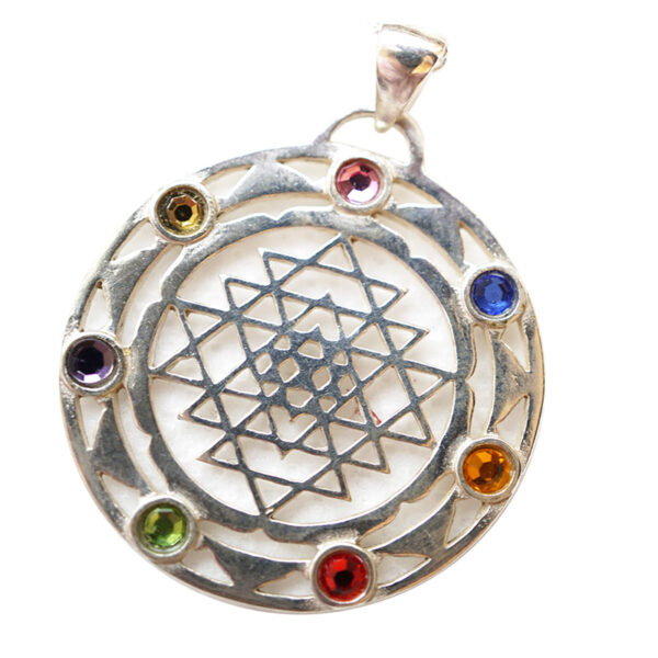 silberanhänger sriyantra2