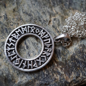 „Runen Rad“  925er Silber Anhänger mit Kette