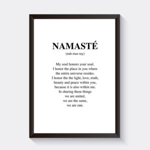 Wandposter „Namaste“