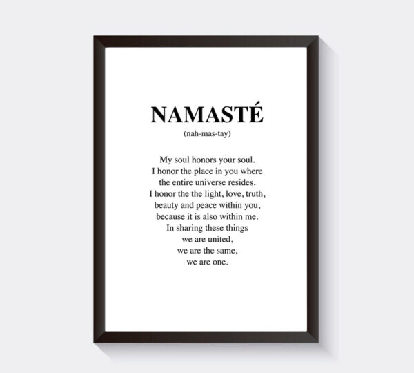 Namaste posterprint