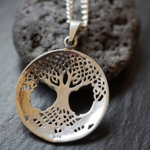 „Weltenbaum“  925er Silberanhänger mit Kette