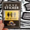 Sticker WC divers
