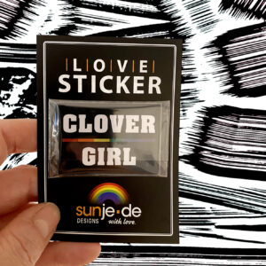 10 Stück „CLOVER GIRL“ Sticker