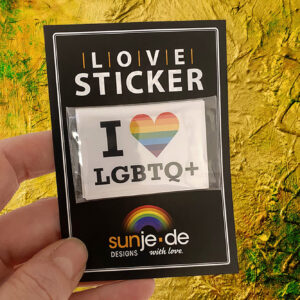 I Love LGBTQ+ Sticker (10 Stück)