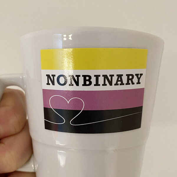 Sticker nonbinary flag