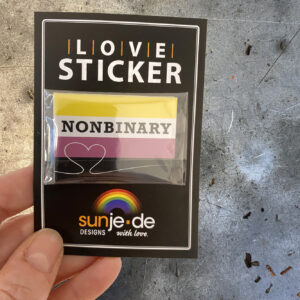 10 Stück  „NONBINARY“ Sticker