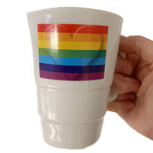 Rainbow Pride Heart Sticker 10 Stück