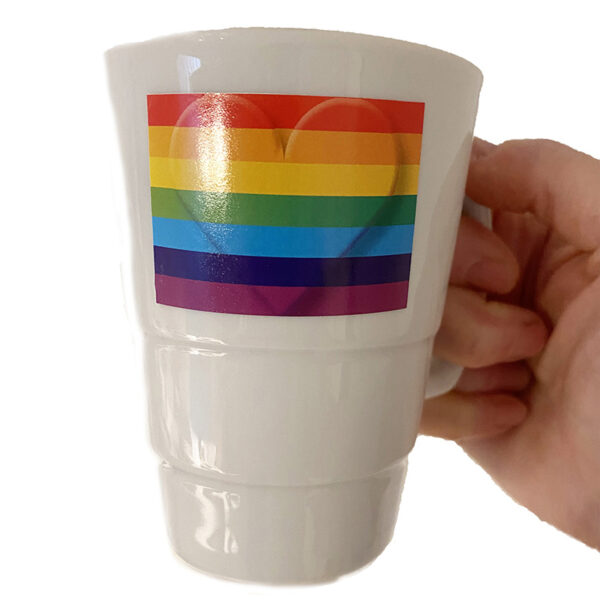 Rainbow Pride Heart Sticker 10 Stück – Bild 2