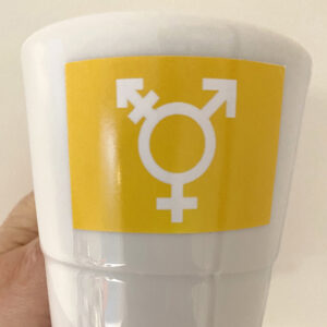 Gender Intersex WC Sticker 10 Stück