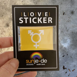 10 Stück  „Gender Intersex“ Sticker