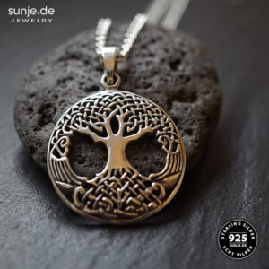 Weltenbaum-Anhänger  925er Sterlingsilber mit Kette