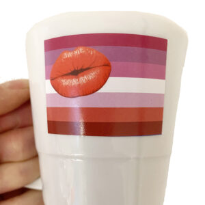 10 Stück  „Lipstick-Lesbian“ Sticker