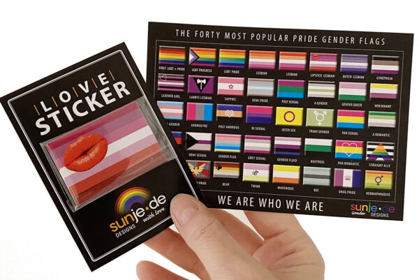 Lipstick-Lesbian Sticker 10 Stück – Bild 3