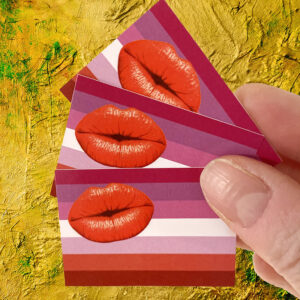 10 Stück  “Lipstick-Lesbian” Sticker