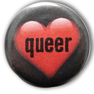 Queer Heart – Button Anstecker Badge