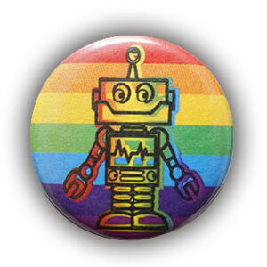 Außerirdischer Homo – Button Anstecker Badge – LGBT+Pride