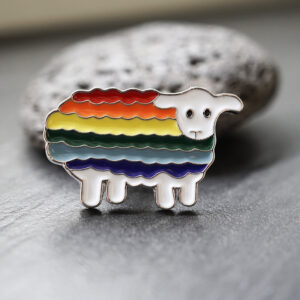LGBTQ-Schaf regenbogen Emaille-Pin