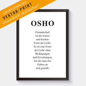 Wandposter „OSHO“