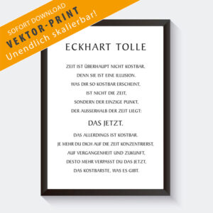 Eckhart Tolle das jetzt Poster