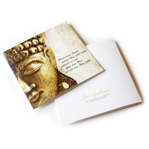 5 x Buddha Klappkarte „Achtsamkeit Meditation“