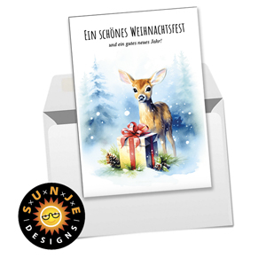 10 x Weihnachtskarten „Watercolor Christmas Edition“