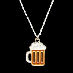 BIERKRUG – Anhänger mit Goldkette, BIKER Party