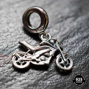 MOTORRAD Charm – 925er Silber BIKER Anhänger