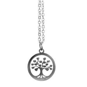 LEBENSBAUM – Symbolanhänger mit Kette aus Edelstahl