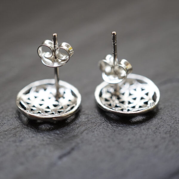 Blume des Lebens Ohrstecker 925er Silber sunje