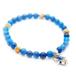 Achat – Edelsteinperlen Armband