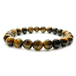 Tigerauge– Edelsteinperlen Armband