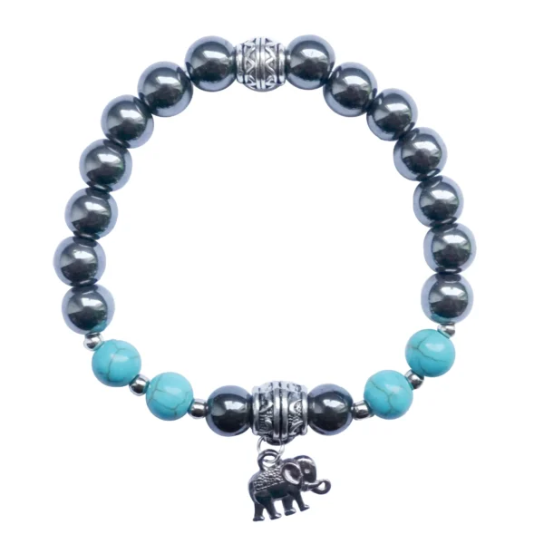 edelsteinarmband_hämatit türkis Elefant3